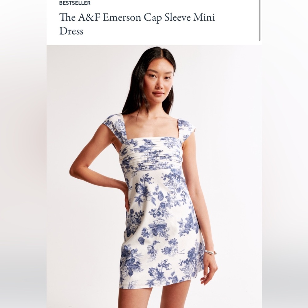 Abercrombie Emerson cap sleeve mini dress